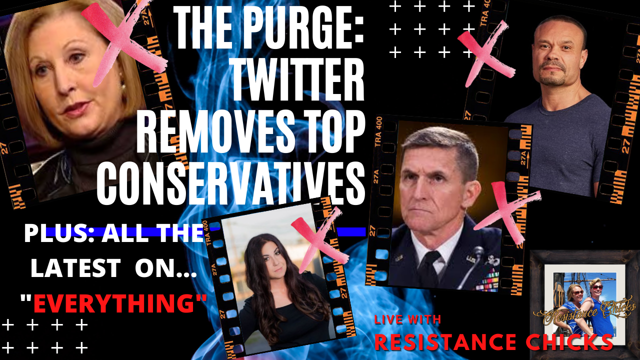 The PURGE From Twitter: Sidney Powel, Gen Flynn, Tracy Beanz, Dan Bongino & MORE